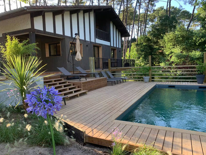 Villa landaise avec piscine à Seignosse